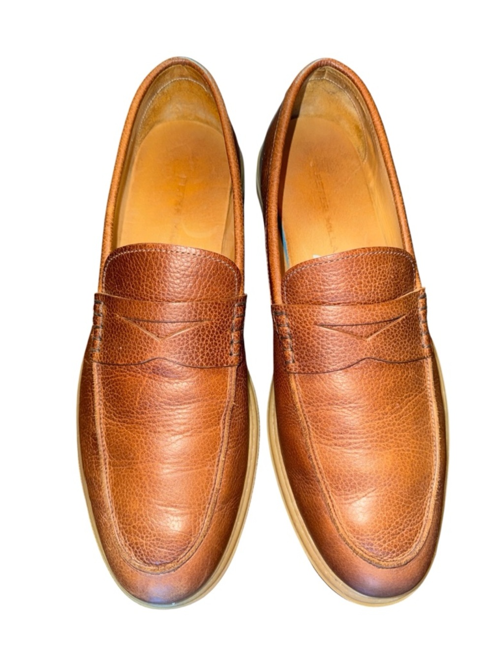 Peter Millar Brown Penny Loafer Shoes Size 8M